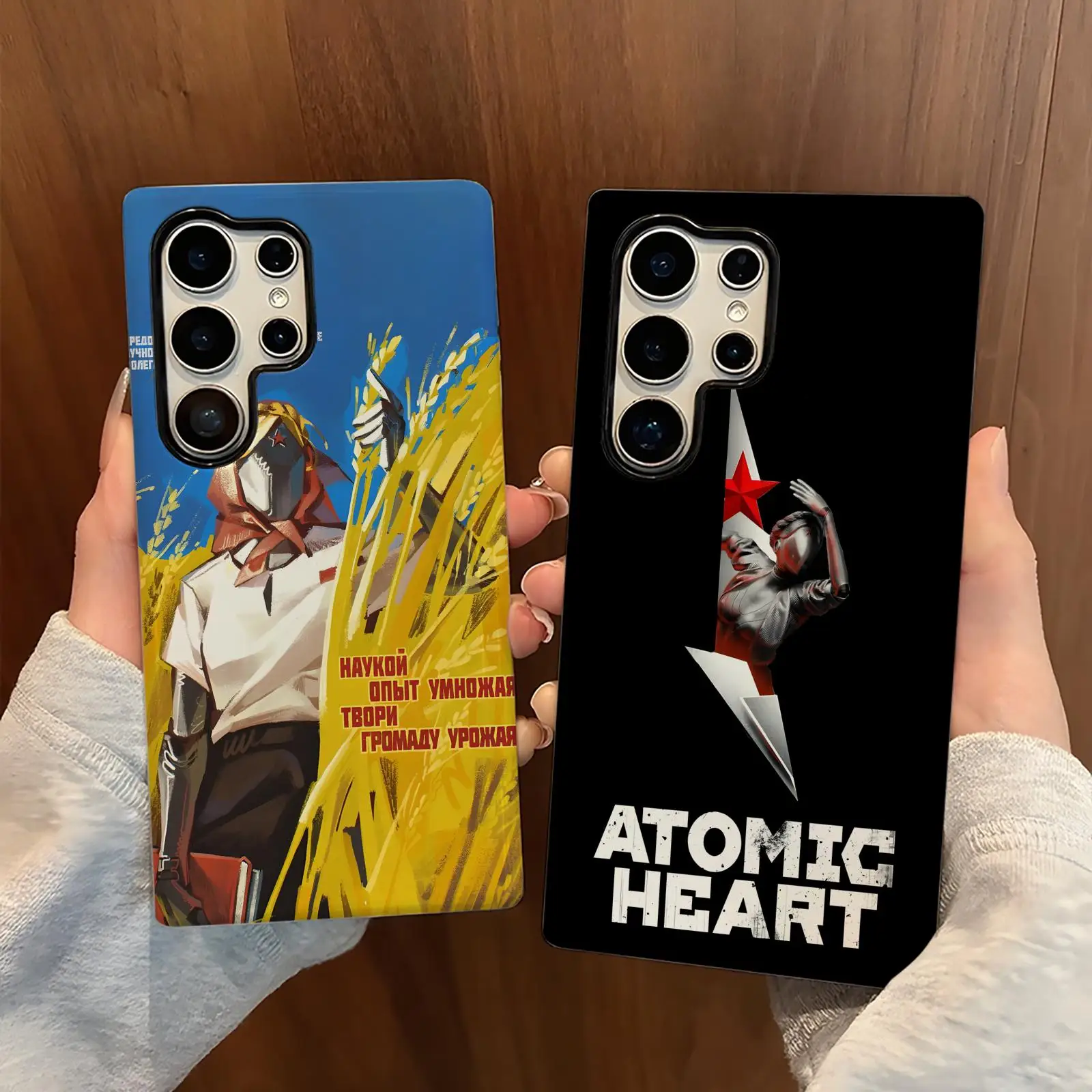 Phone Case For Samsung Galaxy S26 25 S24 S23 S22 S21 Ultra Glossy Film Phone Case HOT GAME Atomic Heart