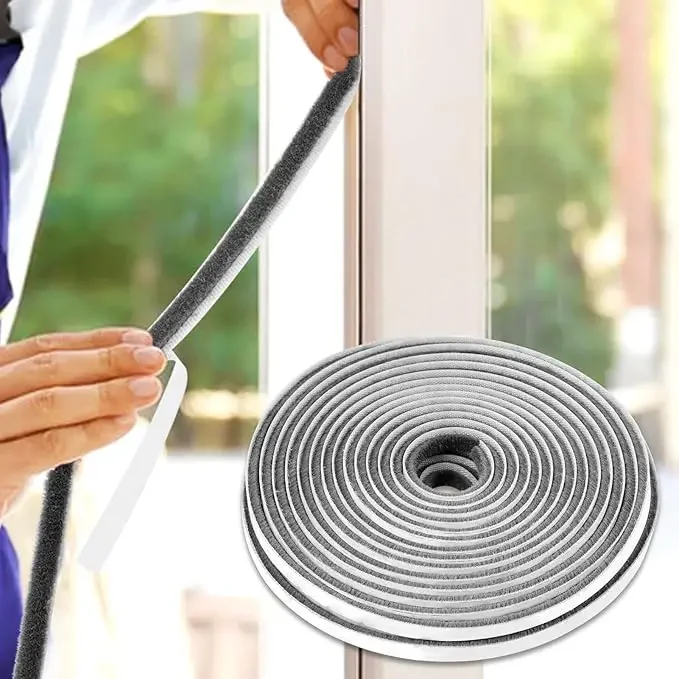 

5/10/20 м самоклеящаяся щетка, уплотнительная лента для двери, окна, ветрозащитная, пылезащитная, звукоизоляционная лента, прокладка для дома