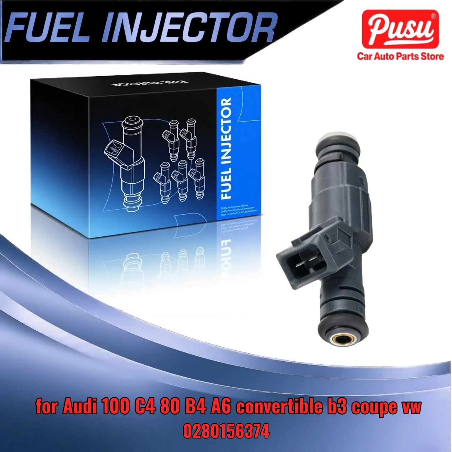 

For VW Golf Jetta For Audi 100 80 A6 B3 B4 Injector 0280156374