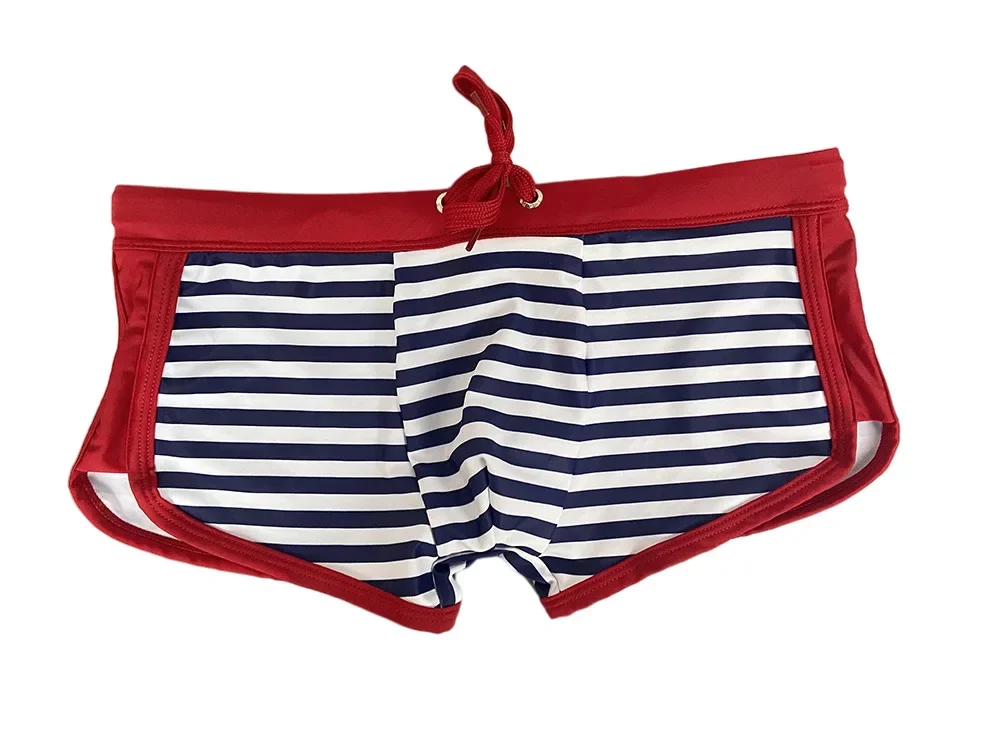 Sexy Striped Bikini Swimsuit Man Swimming Trunks for Men Slip Swimwear Swim Wear Briefs Beachwear Bathing Suit Shorts