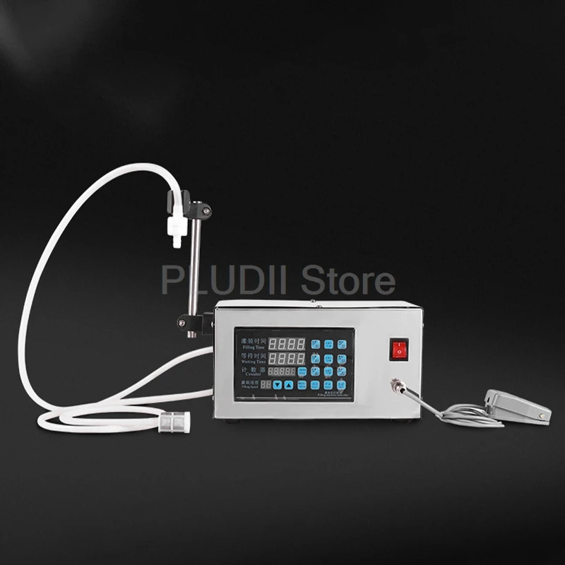 220V Digital Control Liquid Filling Machine Semi Auto Single Head Liquid Filler with LED Display for Beverage Food Grade Liquids