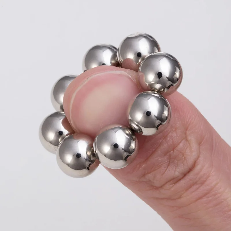 1Pair Nipple Clip and Studs Magnet Orbs Personal Fake Nipple Piercing Ring Powerful Magnet Non Piercing Giant Magnet Balls Women - view 4