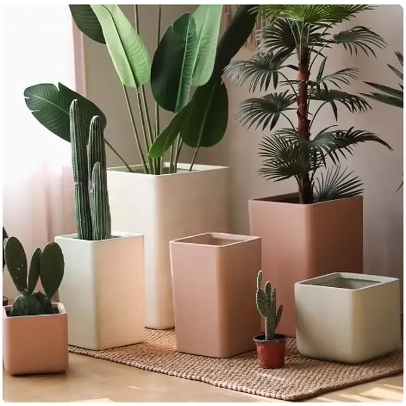 for Garden Plastic Pots for Indoor Decoration More Size Plastic Pots for Plants Square Plant Pots