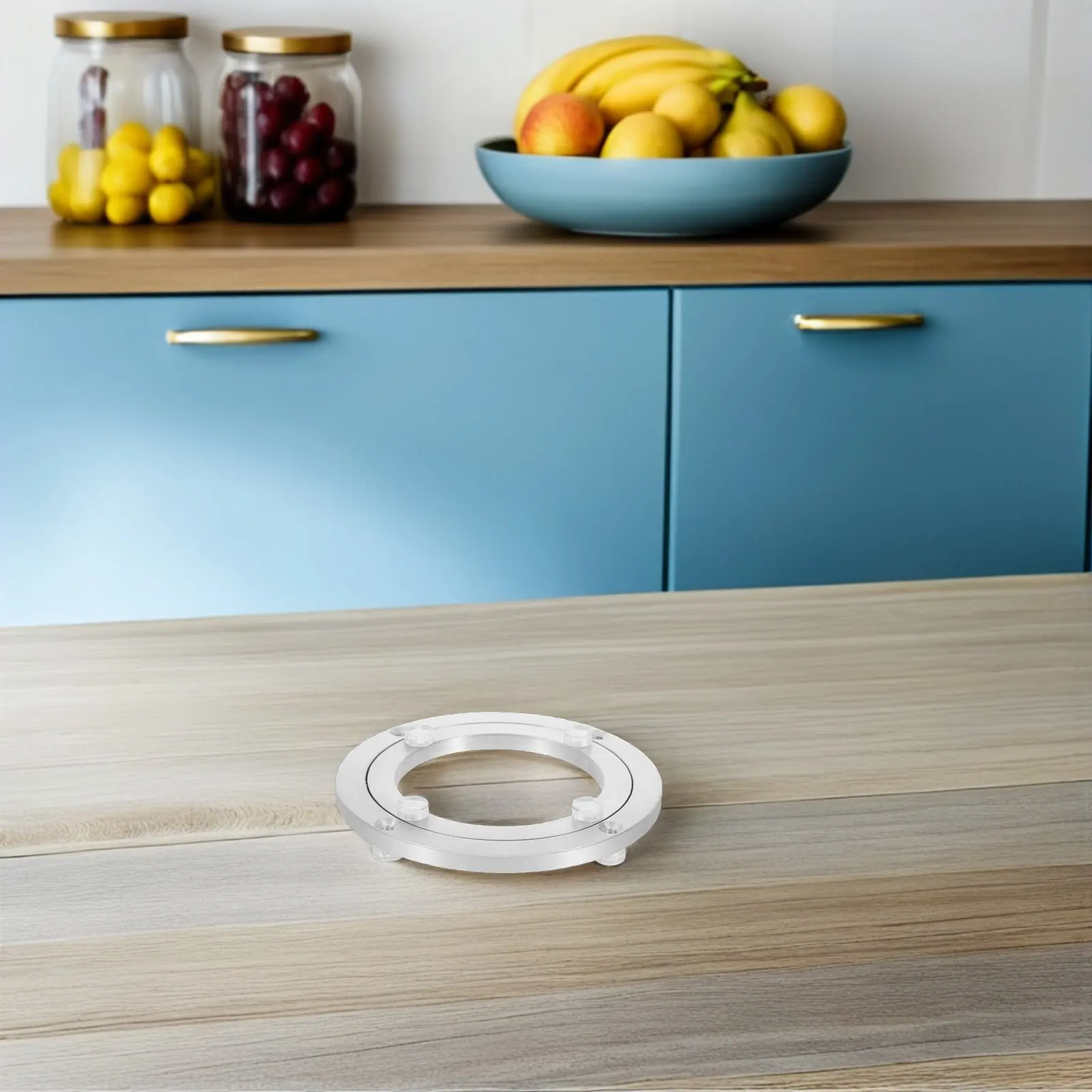 5.5 Inch Aluminum Alloy Rotating Bearing Plate Lazy Susan Silent Base Dining Table Swivel Hardware Serving Tray