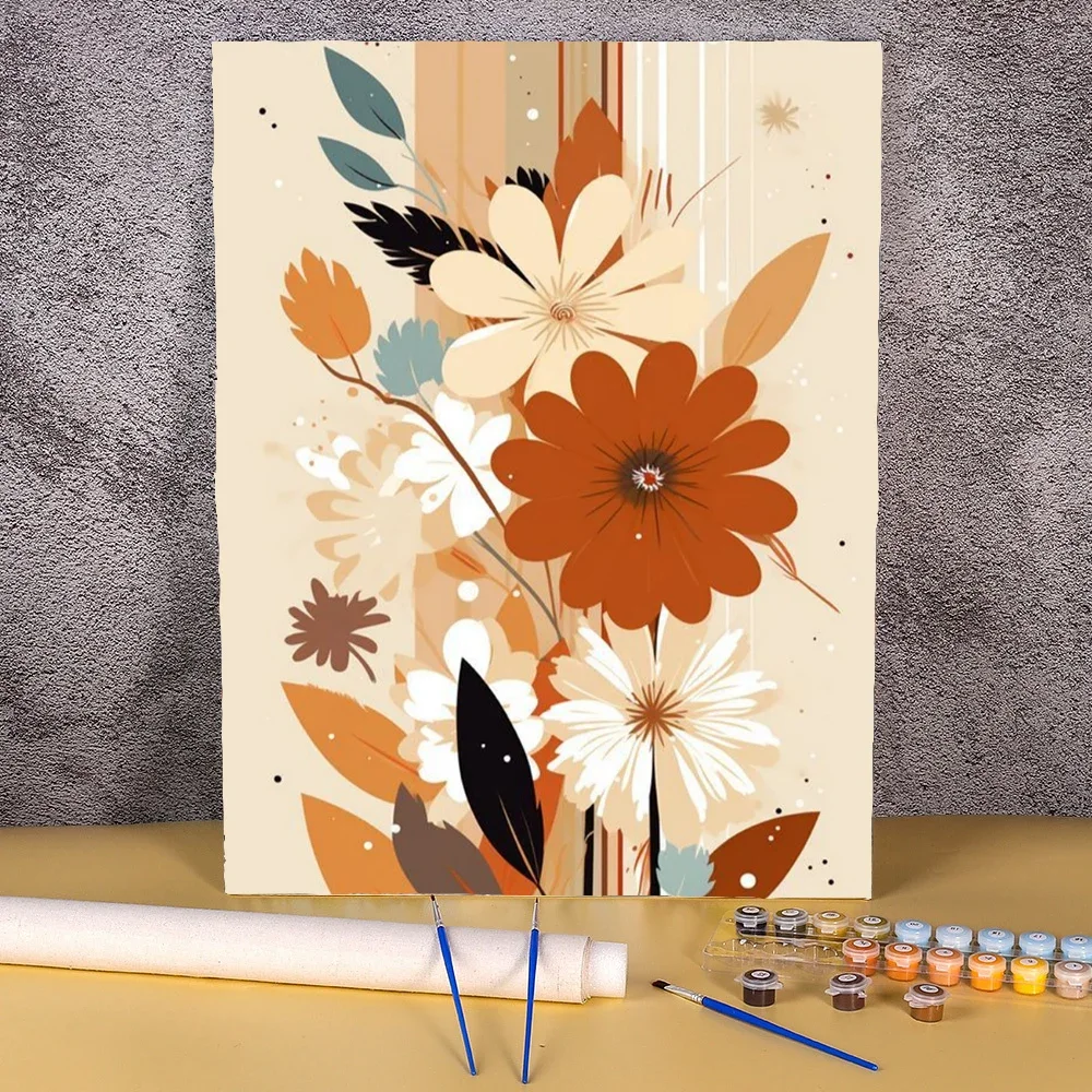 

118945 Paint By Number For Adults Flowers Plant Drawing On Canvas Handpainted Art Gift Diy Painting Package