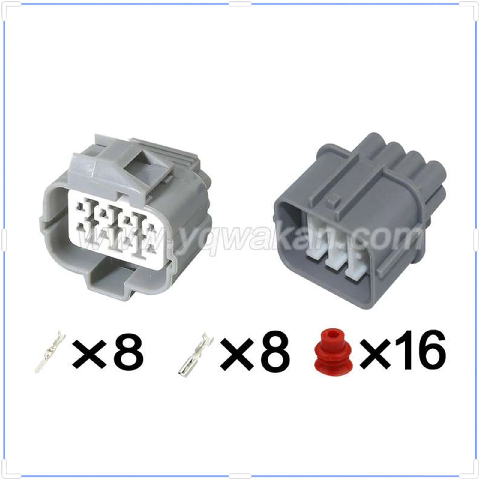 OBD 8Pin Connector Waterproof 2mm Male Female Connector Wire Harness A/F Ratio Cable Socket for Honda Toyota 6189-0134 6181-0075