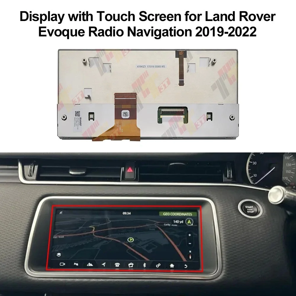 Display with Touch Screen for Land Rover Discovery Evoque and Jaguar Navigation