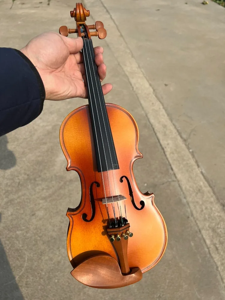 

4/4 Violin Wooden Beginners Friendly Violin Adults Children Universal Violins Full Set Practice Teaching Matte Violins 4 String