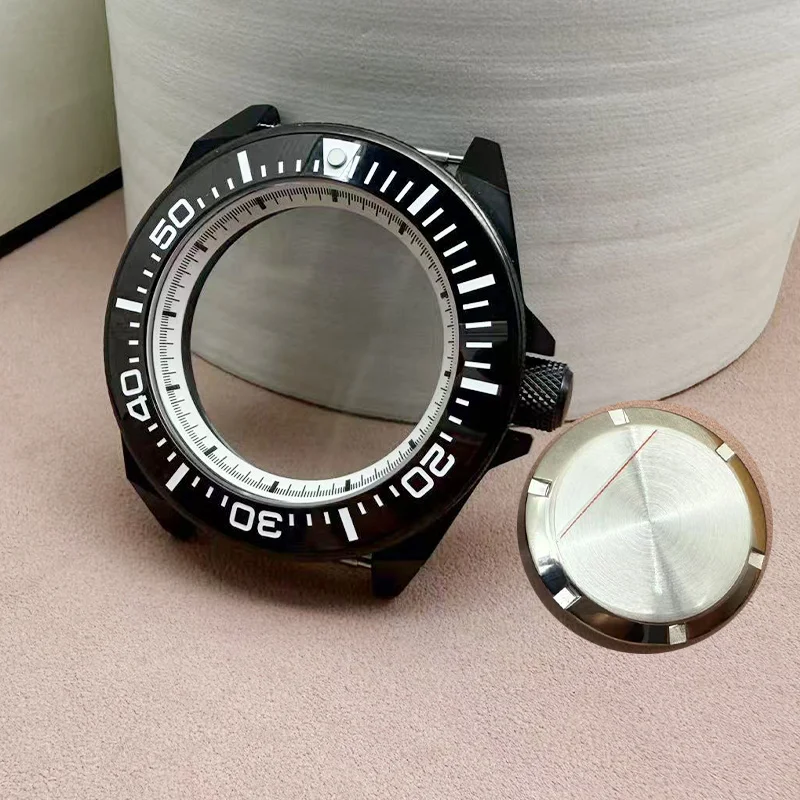 

Samurai Diving Watch Case 43.8mm Sapphire Glass Ceramic bezel For NH34 NH35 NH36 4R35 4R36 7S Automatic Movement 28.5mm Dial