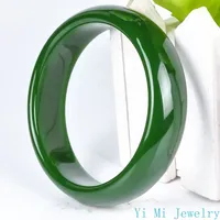 Genuine Hetian Jade Bracelet Spinach Green Jadeite Ladies Mom Charm Quality Luxury Bracelet Jewelry Holiday Birthday Gift