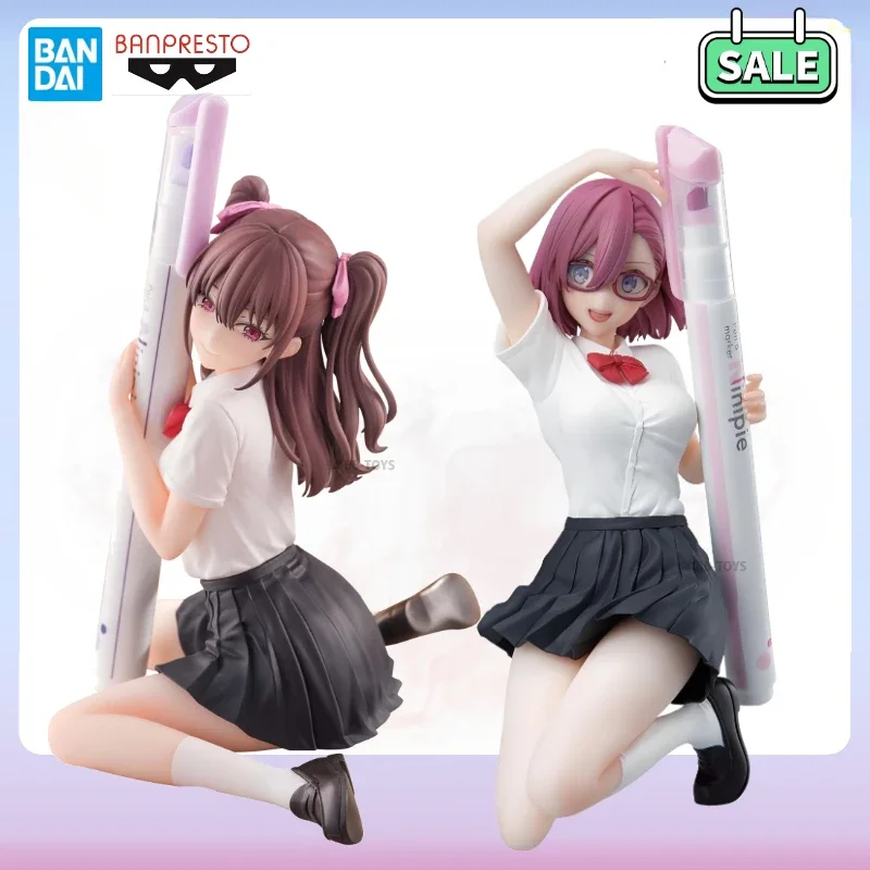 In Stock BANDAI Banpresto 2.5 Dimensional Seduction Uniform Ver. PenLife! 14cm Bishoujo Figure Collectible Anime Model Toy Gift