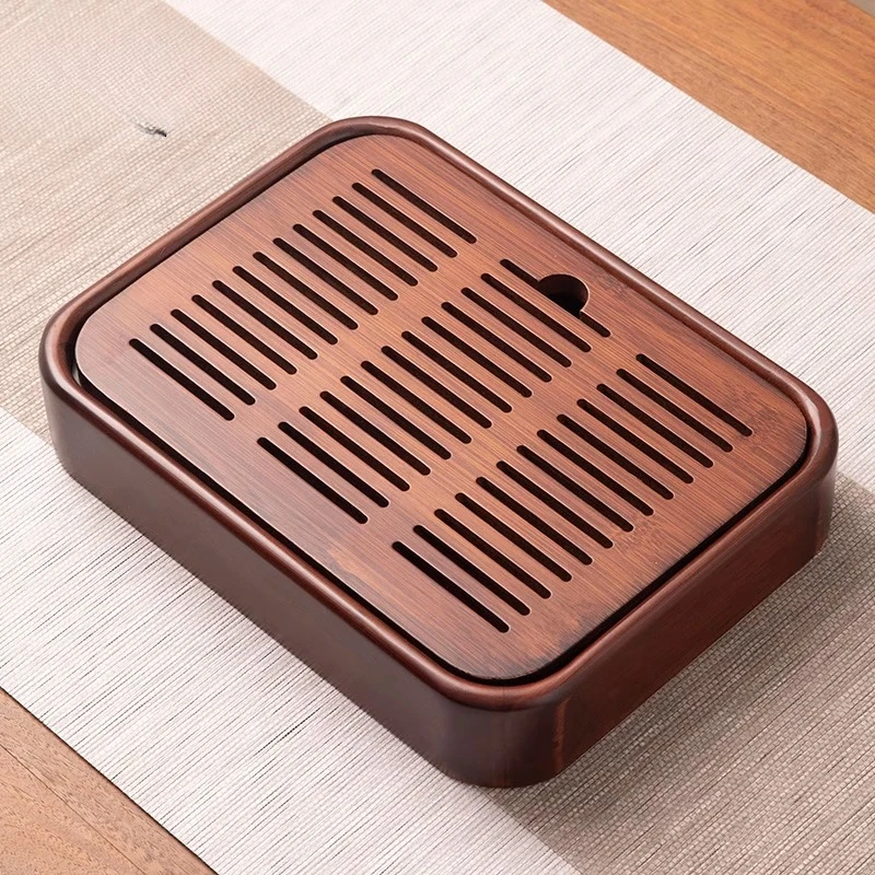 

Kung Fu Party Tea Trays Serving Water Absorbed Multi-functional Kitchen Tea Trays Reception BAMBOO Home Чайн Поднос MHCP