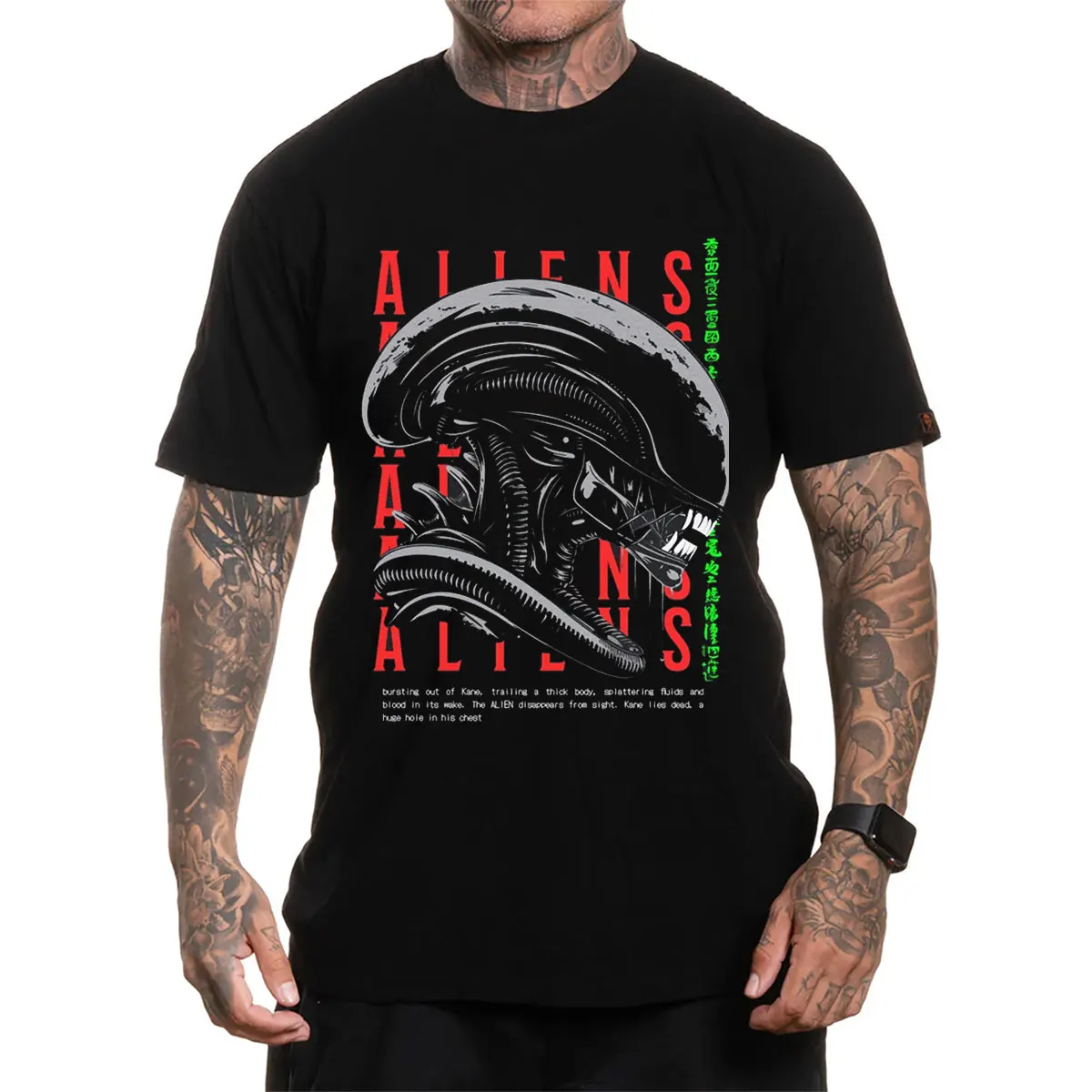 

Alien Romulus Xenomorph Horror Movie Tee Horror Monster Predator Gifts T shirt for men Streetwear Retro sic fi large size tee
