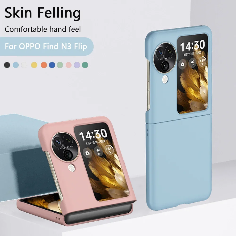 

Ultra-thin Matte Case For OPPO Find N3 Flip Skin Friendly Foldable Screen Phone Case PC Shockproof Hinge Protective Back Cover