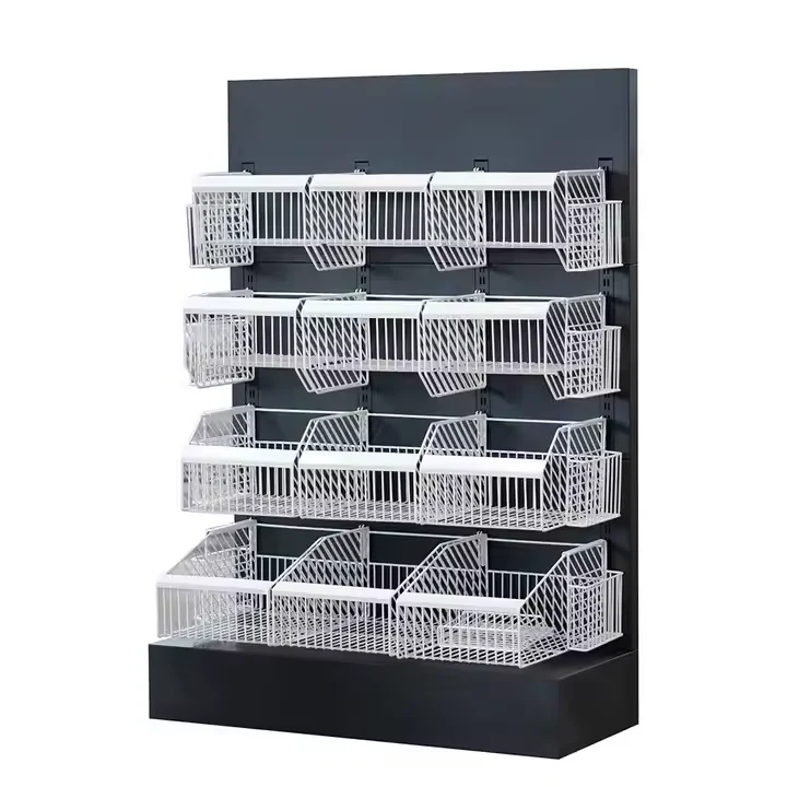Direct From Manufacturer Customized Metal Hanging Basket for Supermarket Shelves Available in Various Colors and Sizes