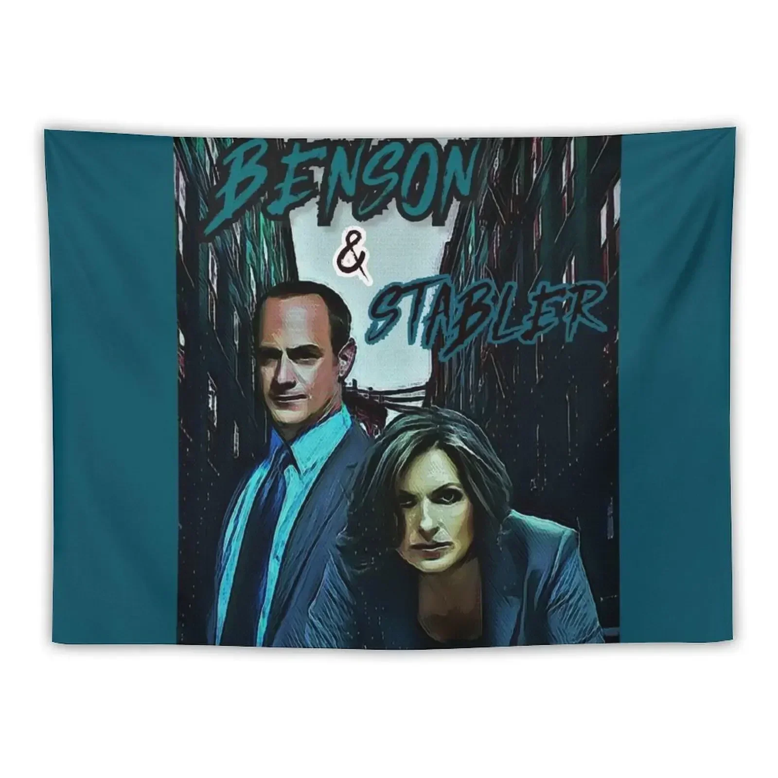 Benson & Stabler Law and Order: SVU Tapestry Room Design Aesthetic Room Decor Korean Decoration For Bedroom Tapestry