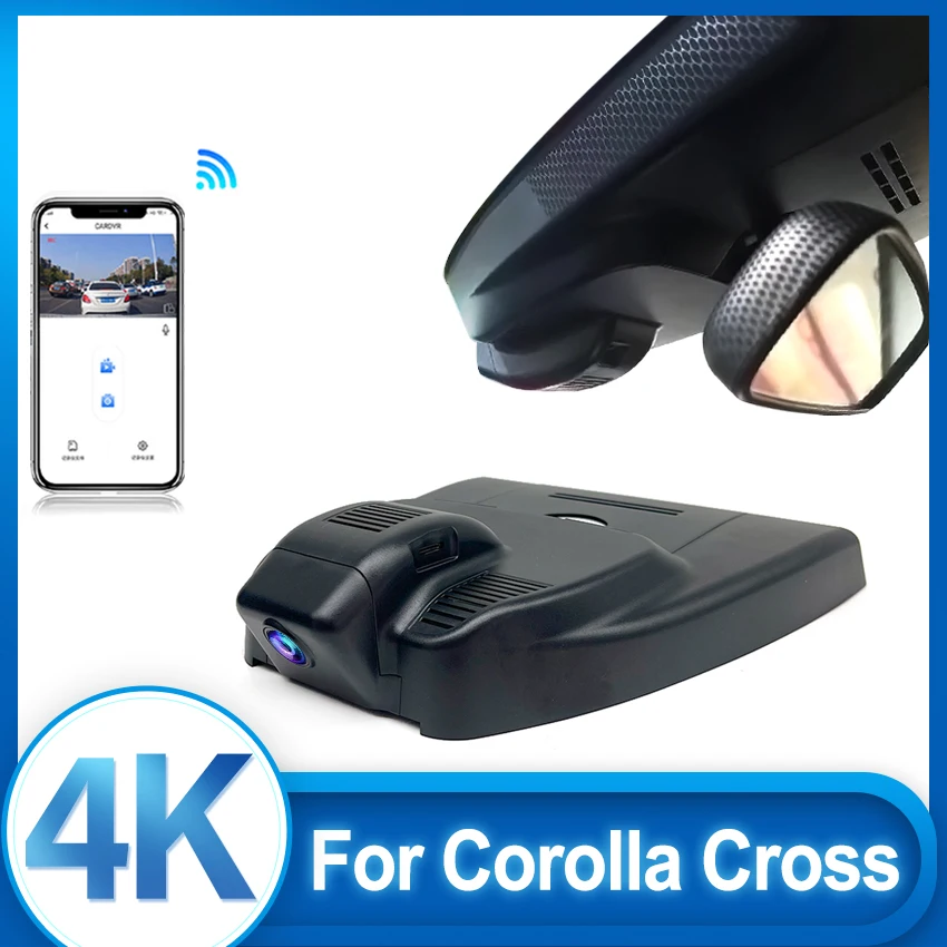 

Видеорегистратор 4K для Toyota Frontlander Corolla Cross 2023-2026: Plug and Play, высококачественная камера, видеорекордер