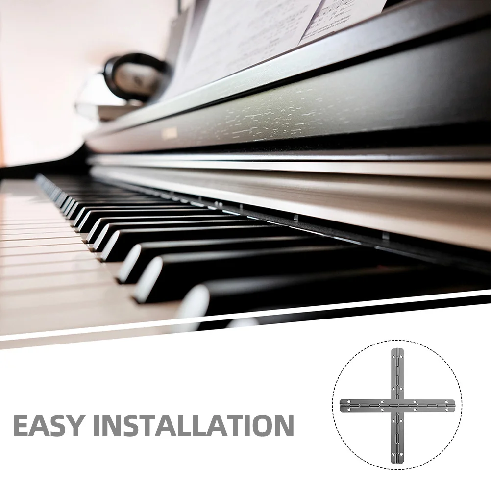 

5Pcs Piano Hinges Heavy Duty Iron Continuous Metal Hinges for Cabinet Door Wood Box Crafts Piano Hinge Table Hinge