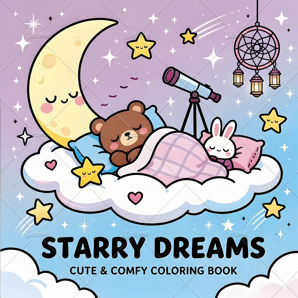 STARRY DREAMS Adult Coloring Book Unique Book for Relaxation Upgraded Paper for Comfortable Coloring Perfect Gift Friend