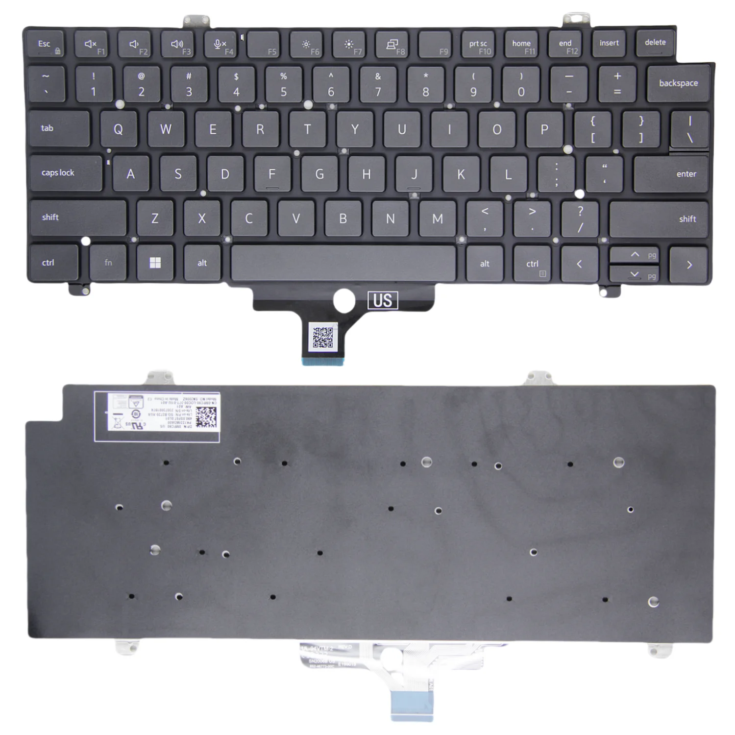 Ordenador portátil con Teclado retroiluminado, Laptop en inglés, para DELL Latitude 100%, 7420, 7430, 5430, 5420, 5421, 5431, P137G, 0CW3R5, 7520 nuevo y Original US