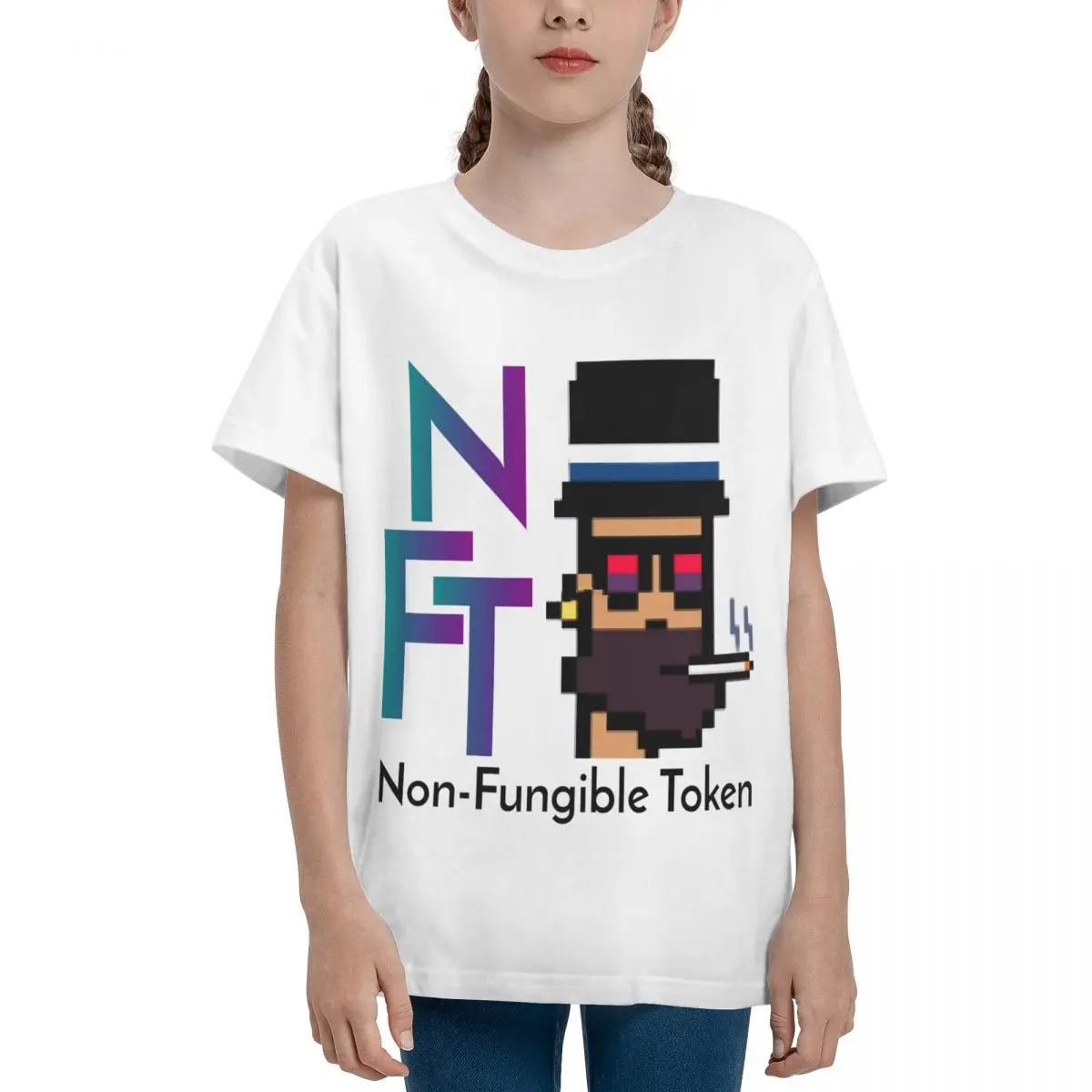 الكبار قصيرة الأكمام الأساسية تي شيرت ، Nft الفن الراحة ، الفانك ، عالية الجودة ، Teeanger جديدة ، الفانك للبيع #4