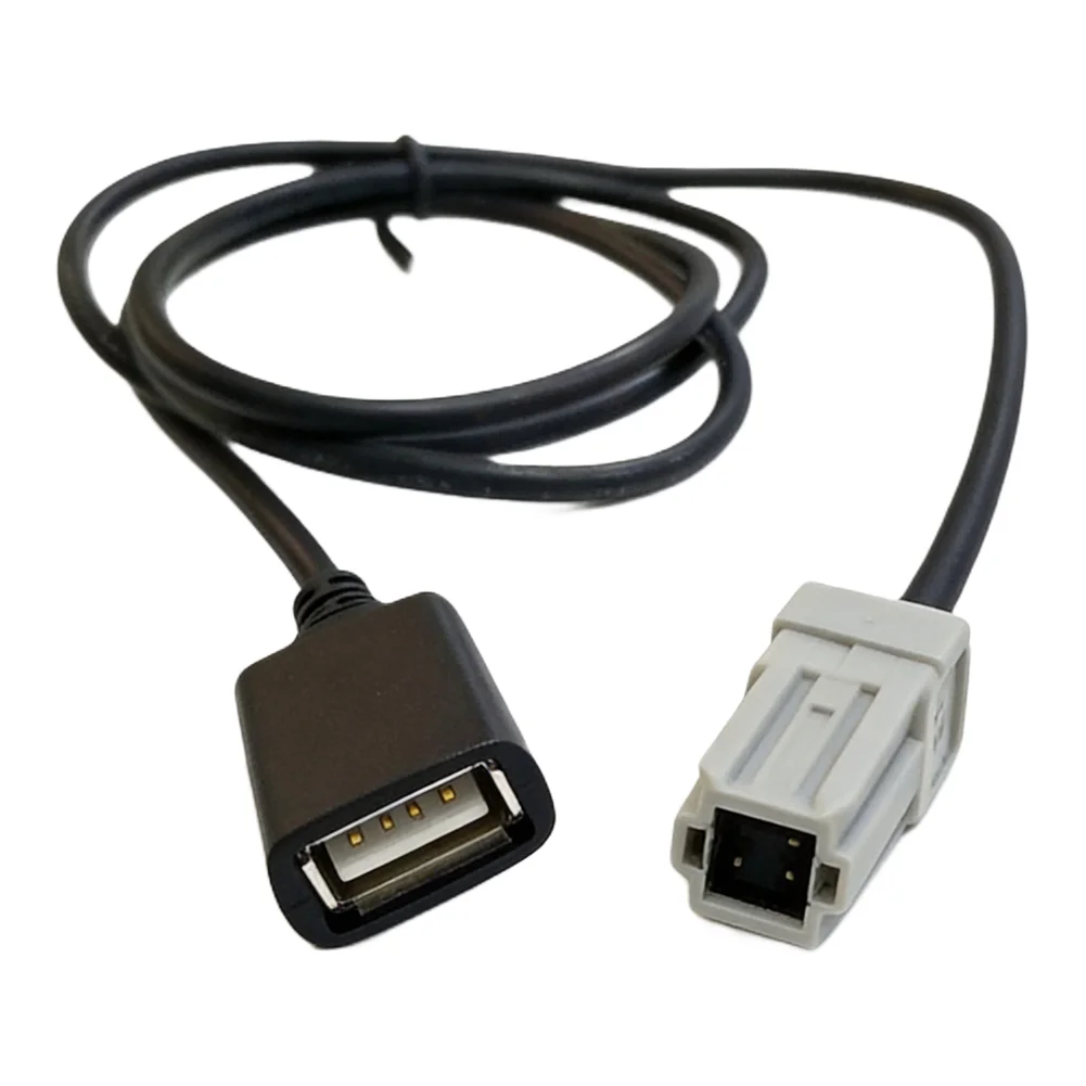 1x 100cm Car Aux Audio Correct Connector Direct Installation High Quality Practical To Use Brand New High Grade