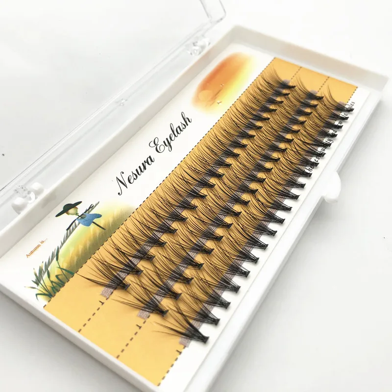 60 strains of 20D grafted eyelashes 0.07 thickness handmade 20D hot melt false eyelashes artificial false eyelashes free deliver