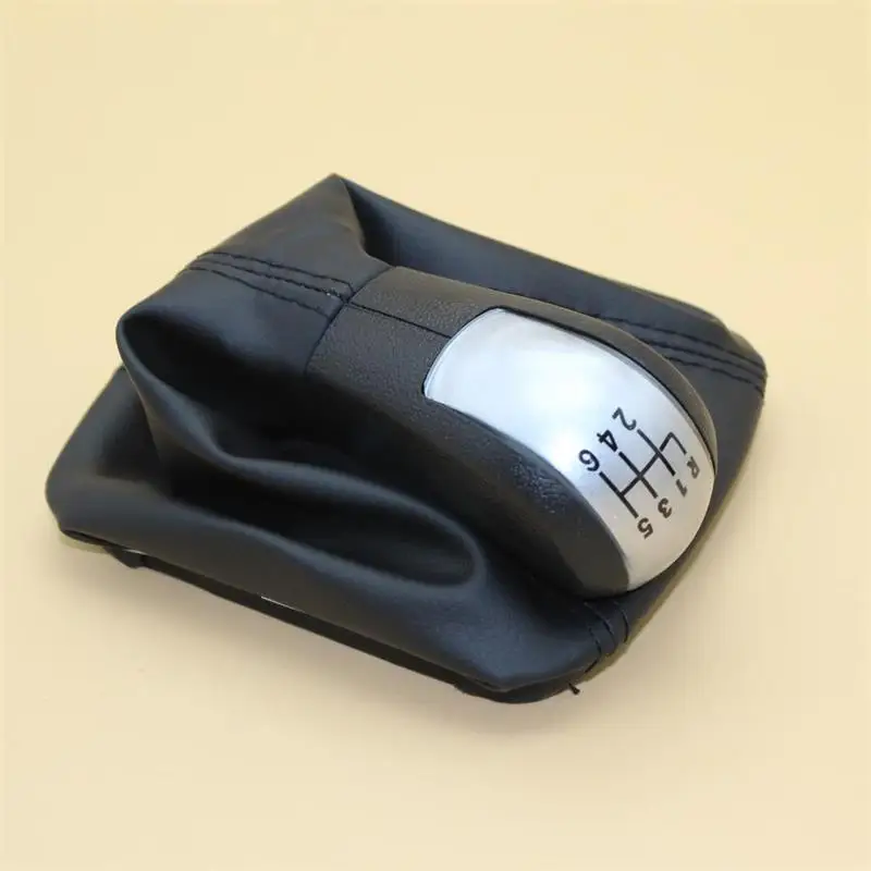 For Skoda Octavia 2 A5 A6 2004 2005 2006 2007 2008 2009 2010 2011 2012 2013 5 / 6 Speed Gear Lever Stick Shift Knob Leather Boot