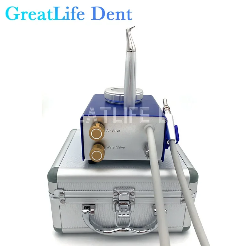 GreatLife-Polisseuse de Dents, Brosse à Air, Sablage, Sans Déversement de Poudre, Dent Volante