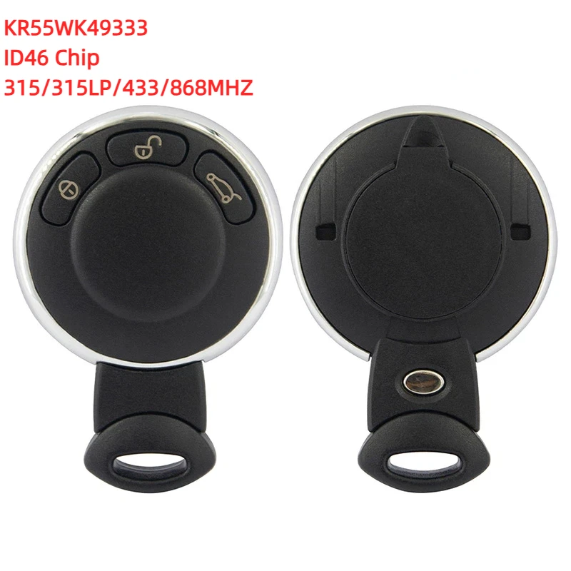 Smart key 3 button 315Mhz 434Mhz 868Mhz ID46 for Mini cooper Countryman Paceman 2010-2014 car key