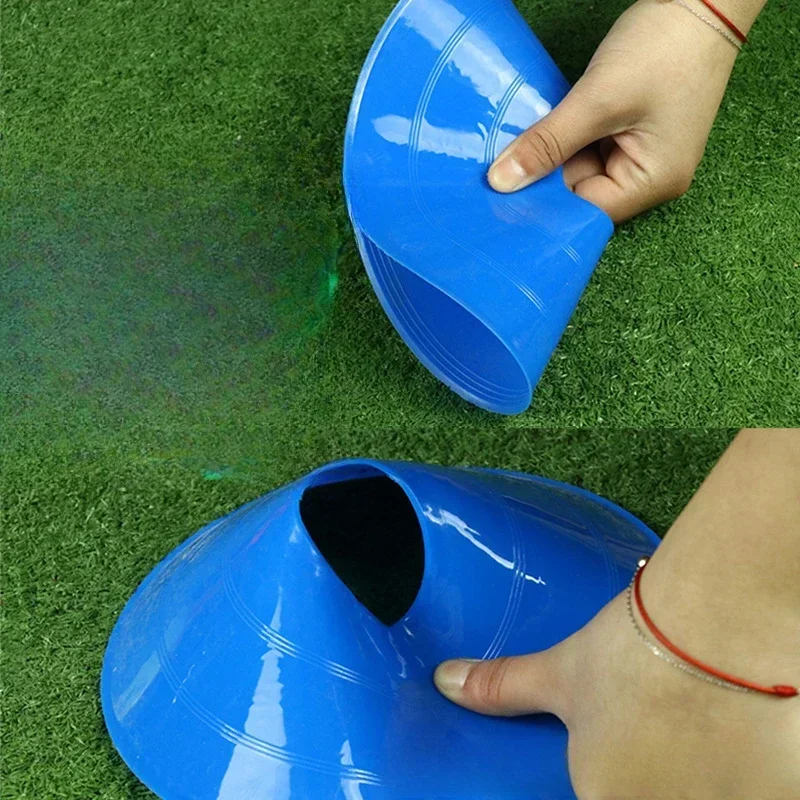 Outdoor Sport Track Space Marker, Football Training Disc Cones, Inline Skating Cross Speed Agility Safety Signal, 20pcs/lot Socc