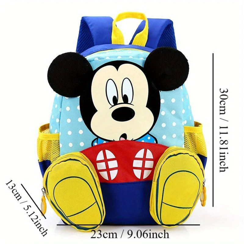 Disney Fashion Backpack For Boys Girls Mickey Minnie Kindergarten School Bags Kids Small Travel 3-5-6Yearls Old