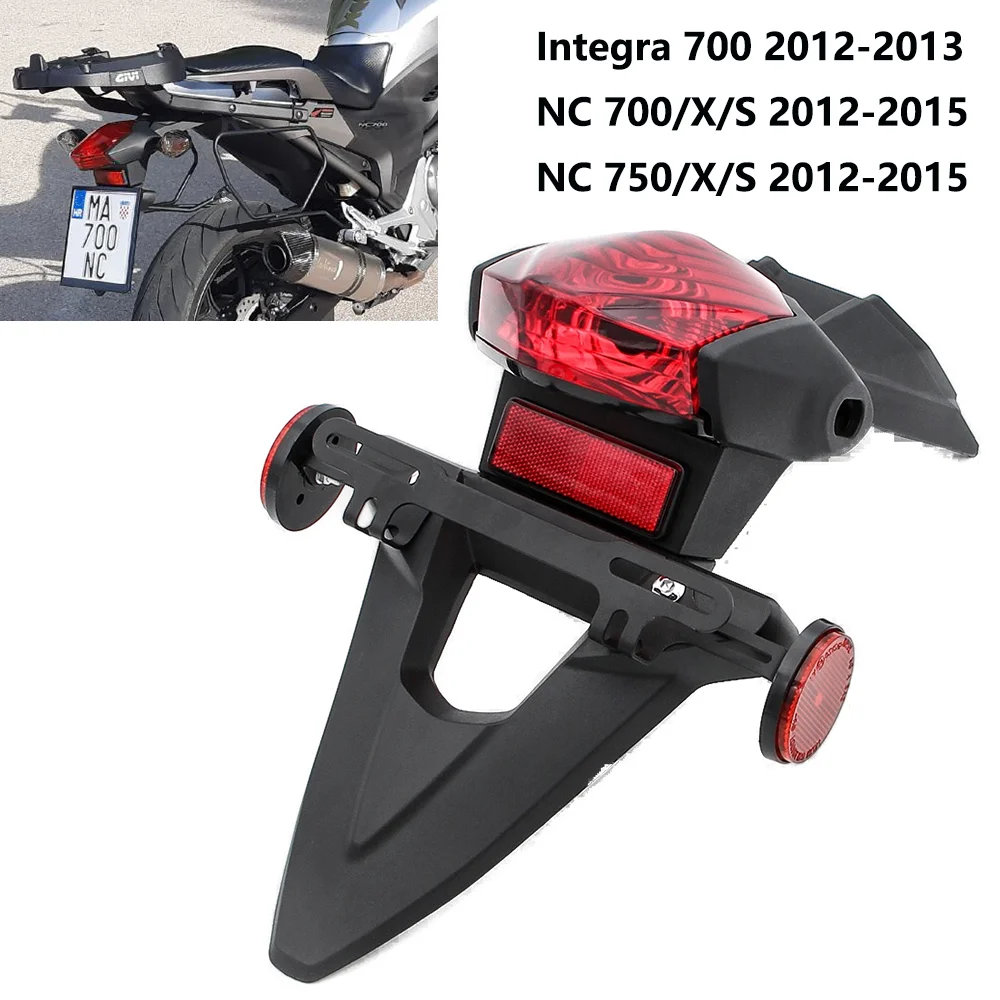 Motorcycle Rear Mud Plate License Plate Fixed Bracket For Honda NC700 NC700S NC700X NC750 NC750X NC750S 2012-2015