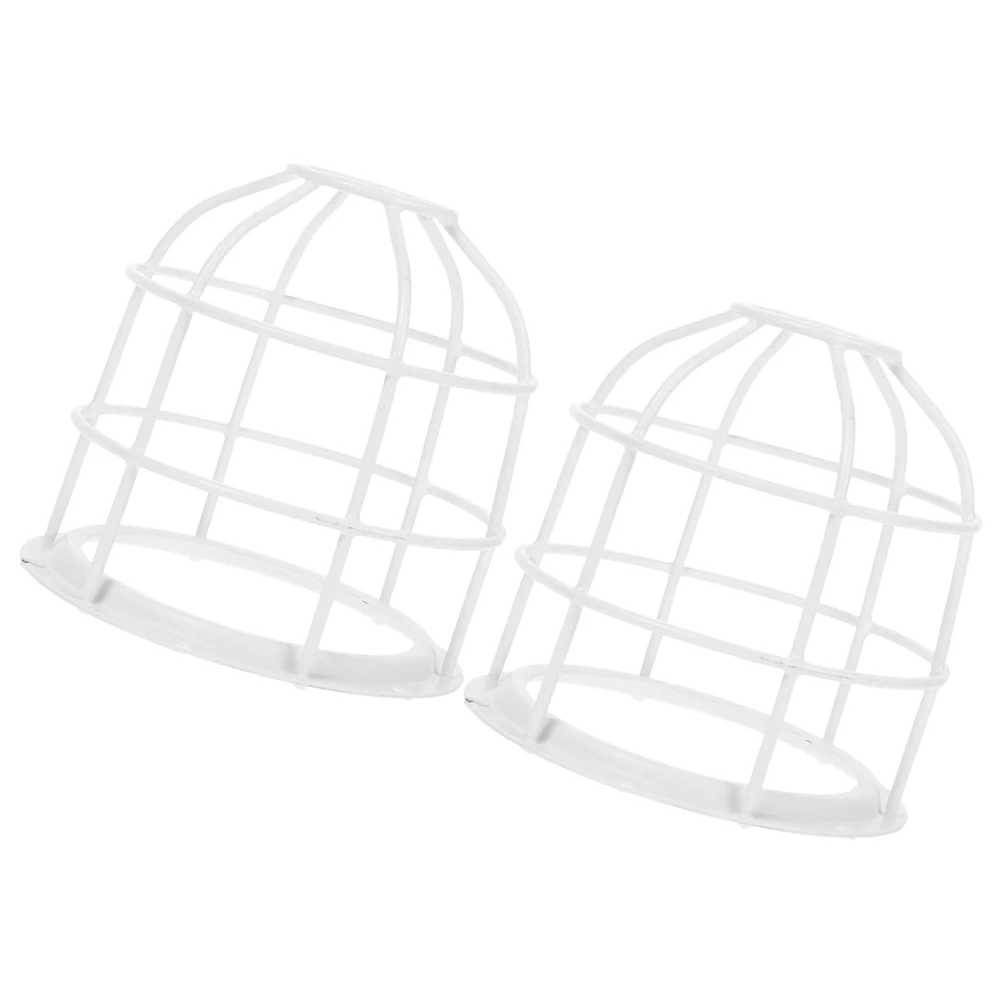 

2pcs Smoke Sensor Net Protective Cage Light Bulb Cover Cylinder Lamp Shade Indoor Light Cover Heat Alarm Garage