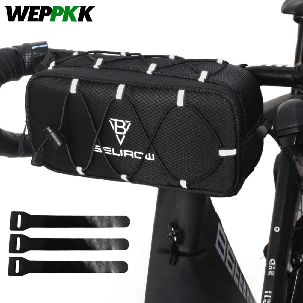 

1Pcs Bike Handlebar Bag,Front Bike Bag for Bicycles,Mountain Road Bike Fram Storage Barrel Bag with Zippers,Cycling Shoulder Bag