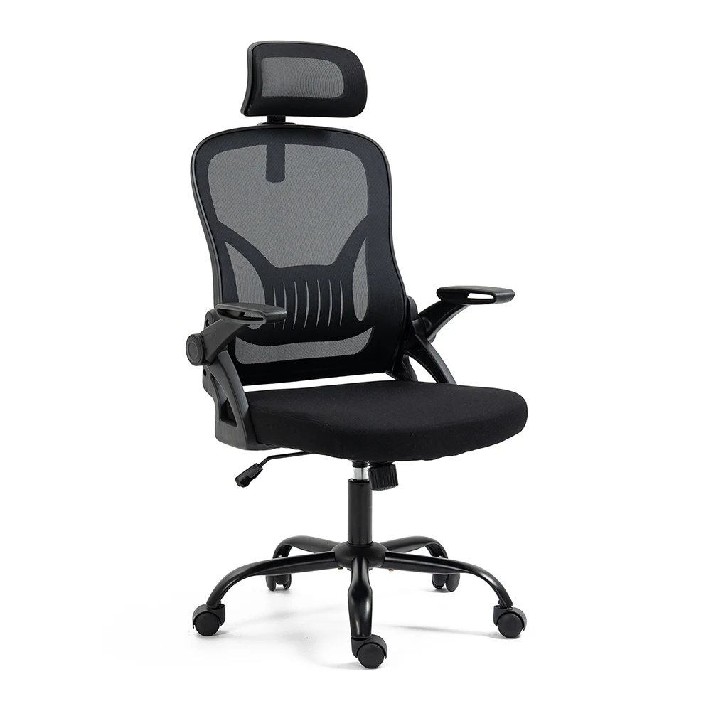 AnneFish Ergonomic Adjustable Home Furniture Office Desk Gaming Computer Mesh Chair with Armrests Lumbar Footrest Support