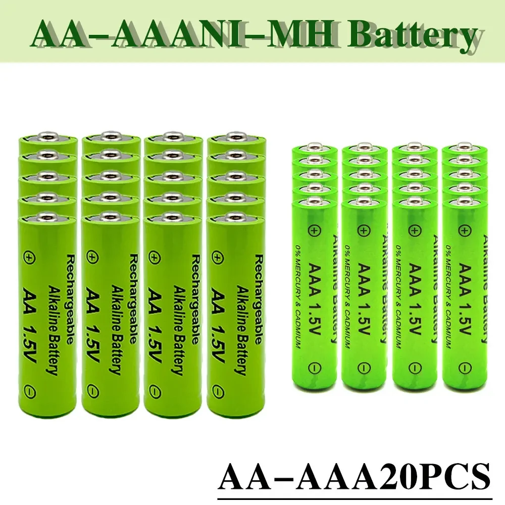 

1.5V AA + AAA NI MH Rechargeable AA 4800mah Battery +AAA 3800mahlkaline for Torch Toys Clock MP3 Player Replace Ni-Mh Battery