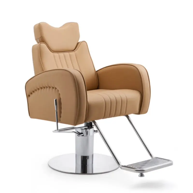 Luxury Personalized Chair Barber Classic Hydraulic Reclining Release Salon Chair Leg Rest Professional Barberia Furniture