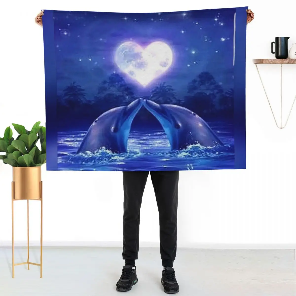 dolphin Throw Blanket for sofa Luxury St wednesday Thins Cute Multi-Purpose Blankets