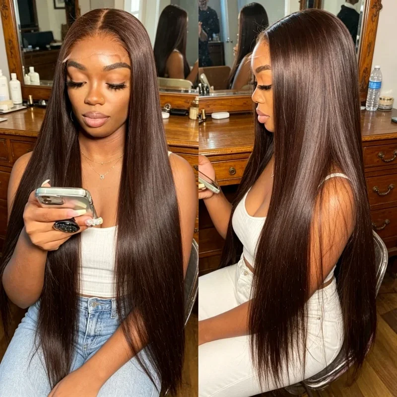 parrucca-in-capelli-umani-lisci-hd-lace-frontal-13x4-pre-plucked-colore-marrone-scuro-cioccolato-30-32-pollici