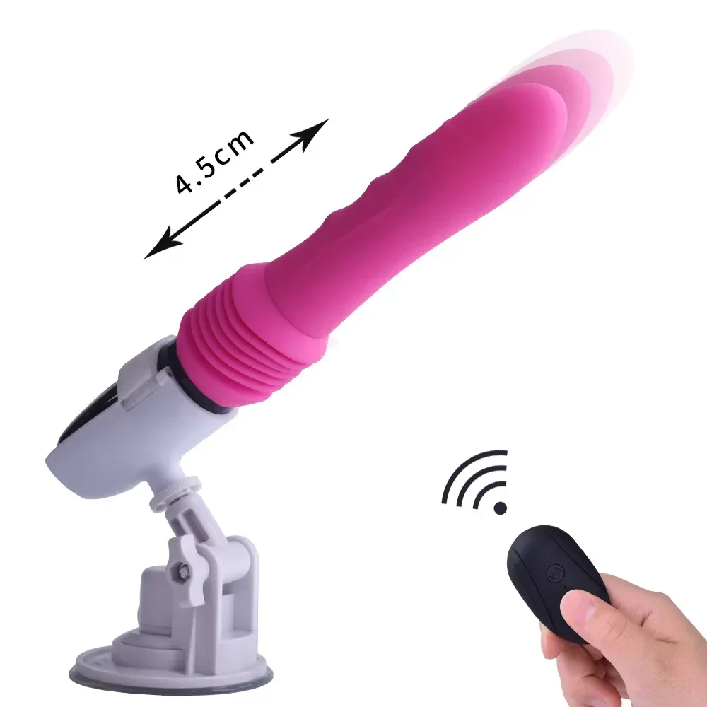 Automatic Telescopic Dildo Vibrator Sex Machine for Women Men G Spot Anal Pussy Masturbation Sex Gun Dildo Massager Adult Toy