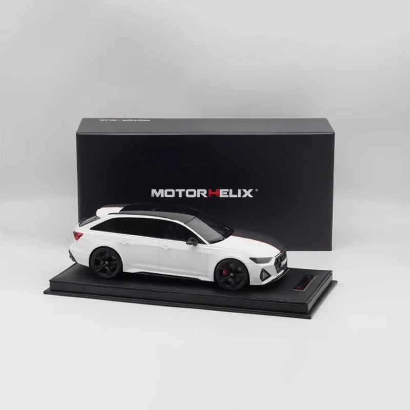 Original 1:18 Scale Audi RS6 Avant C8 Estate Car Simulation Resin Car Model Static Display Collectible Gift Decration Souvenir