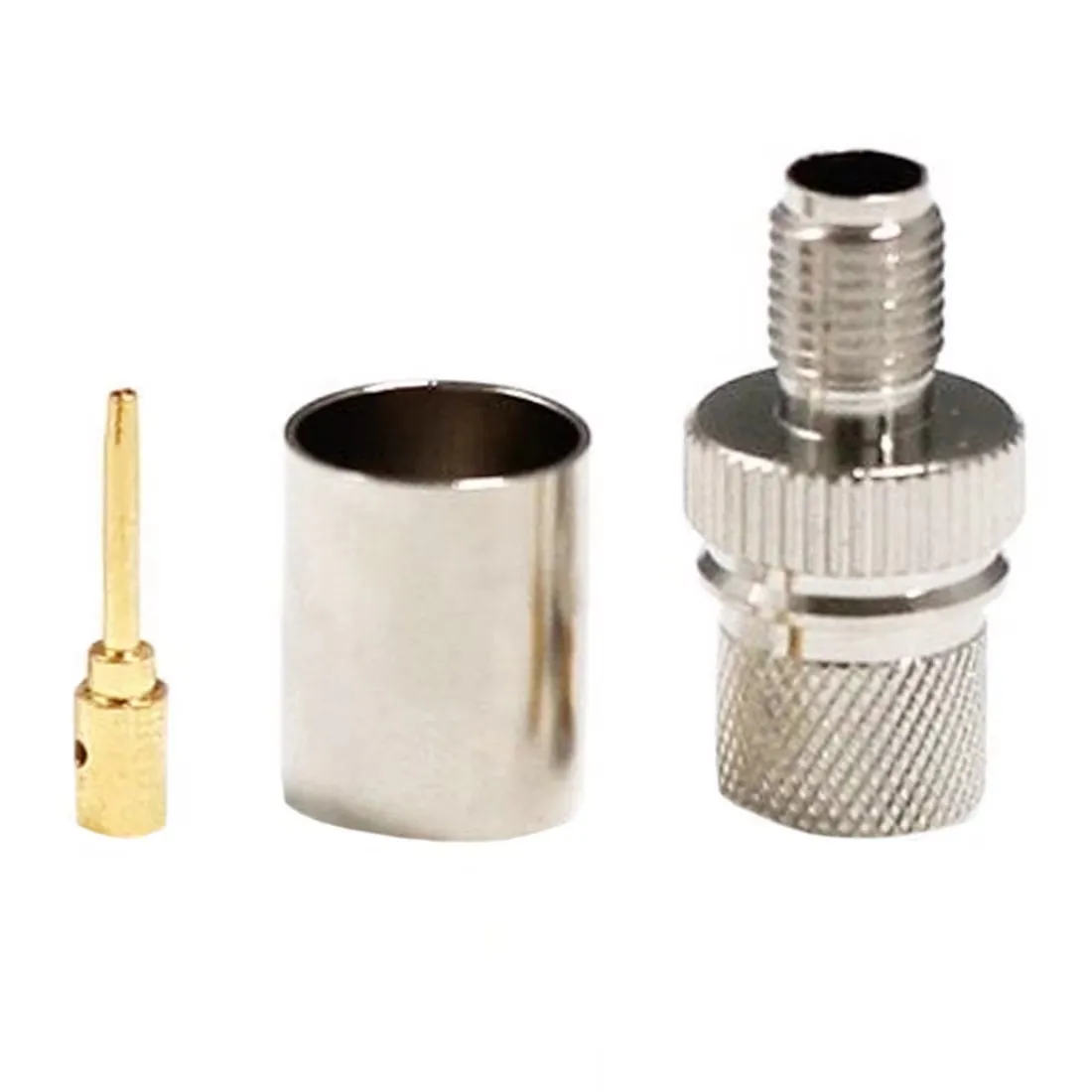 1pc  New SMA Male Female RF Connector for RG8 RG213 LMR400 Straight  Nickelplated  Wholesale