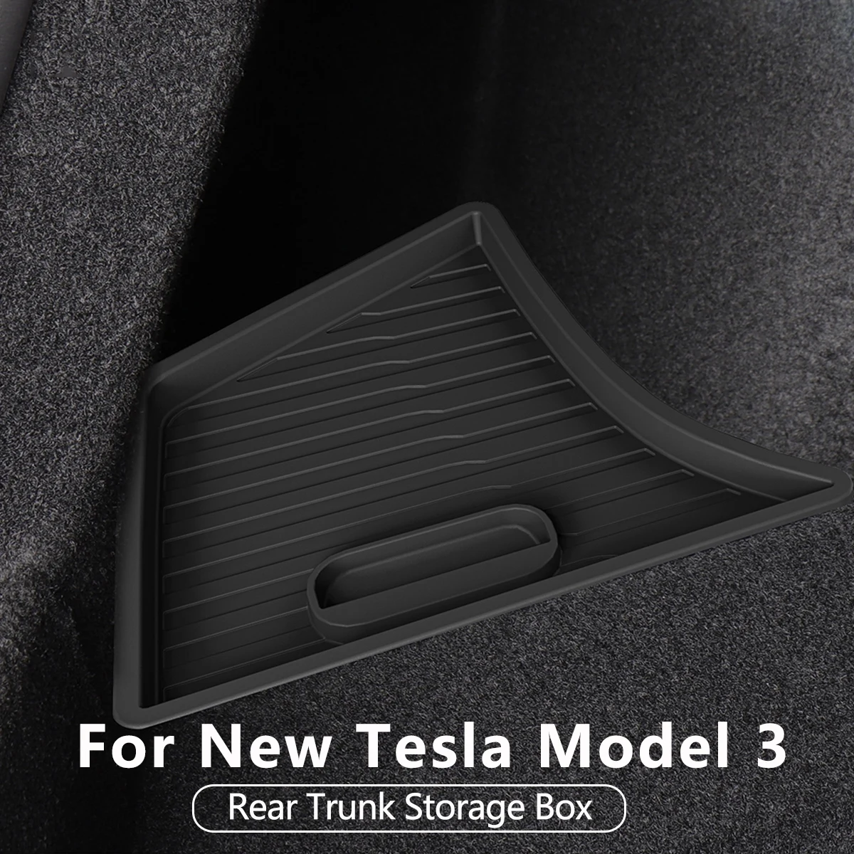 For Tesla Model 3 Highland Car Rear Trunk Storage Box Auto Interior Accessories Left And Right Side Organizer Storage Box 2024