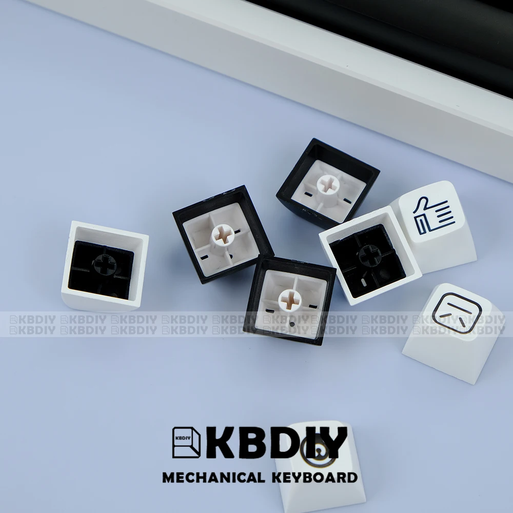 Kbdiy gmk wob schwarz keycap pbt double shot keycaps sa profil tasten kappen set iso enter 7u space bar für benutzer definierte mechanische tastatur – Detail 11