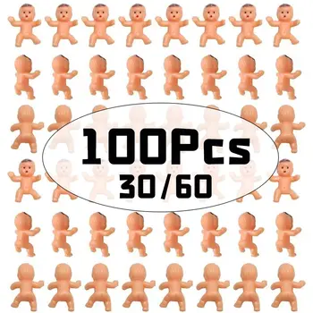30/60/100個迷你塑膠嬰兒,適用於嬰兒派對冰塊遊戲,小巧可愛,也適合嬰兒派對、性別揭曉派對、生日蛋糕派對等場合。 8 最佳銷售 嬰兒派對遊戲 - №1