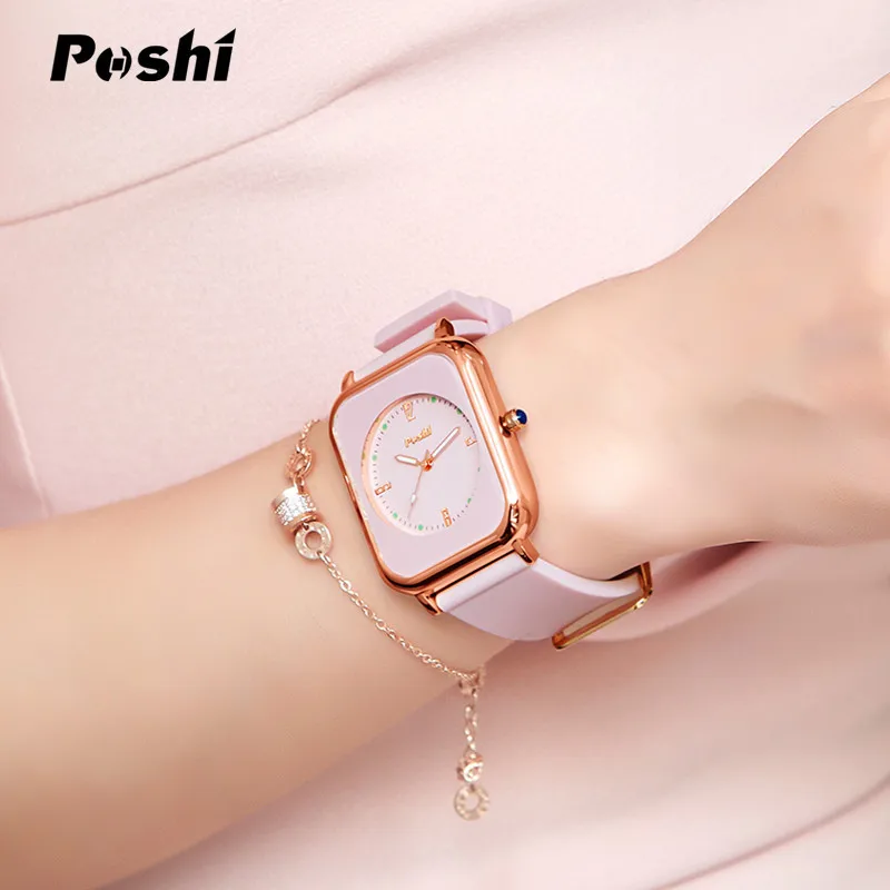 

Роскошные кварцевые женские часы высокого качества, оригинальный силиконовый ремешок, водонепроницаемые модные часы для женщин, классические relojes de mujer