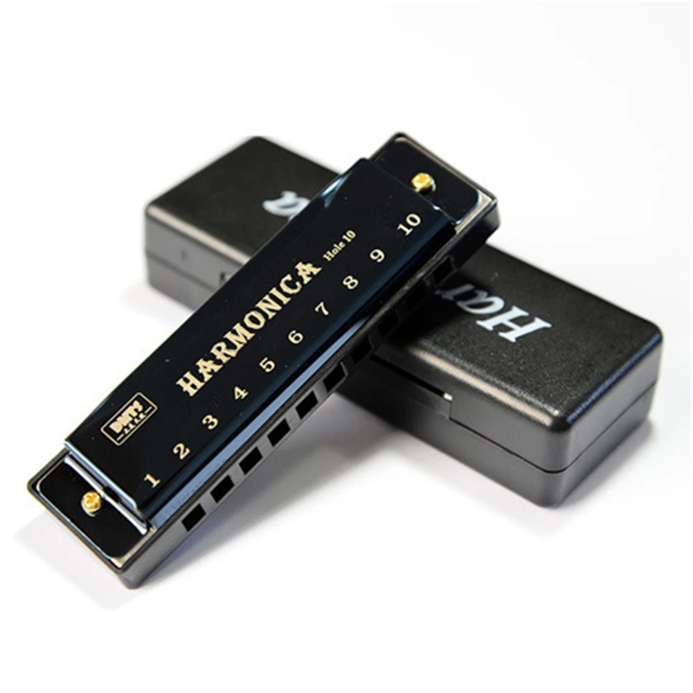 

Musical Instruments 1 X Harmonica 10.4cm*2.8cm Silver 60g ABS+ Metal Beginner Black Blue Blues Green Harmonica