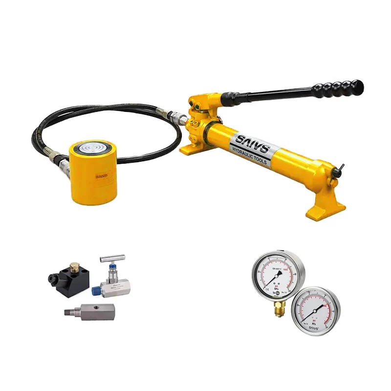 

RCS1503 150 Ton 1386 KN 80mm Stroke Single Acting Low Height Hydraulic Cylinders Made of Steel