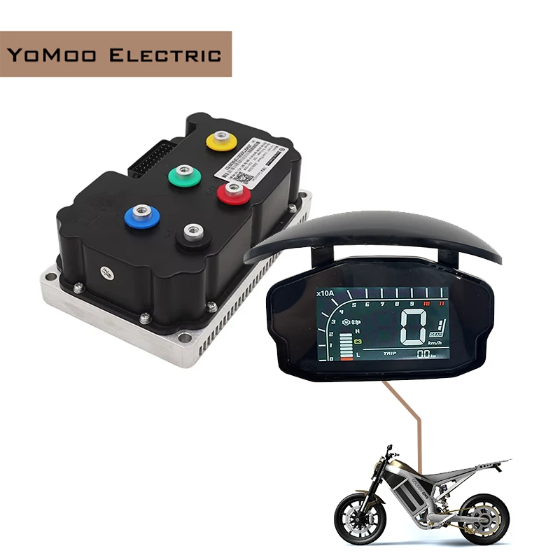 3KW-4KW Fardriver ND72360 48V-72V BLDC Sine Wave Controller With DKD Sunshade Cover Speedometer For Electric Motorcycles scooter